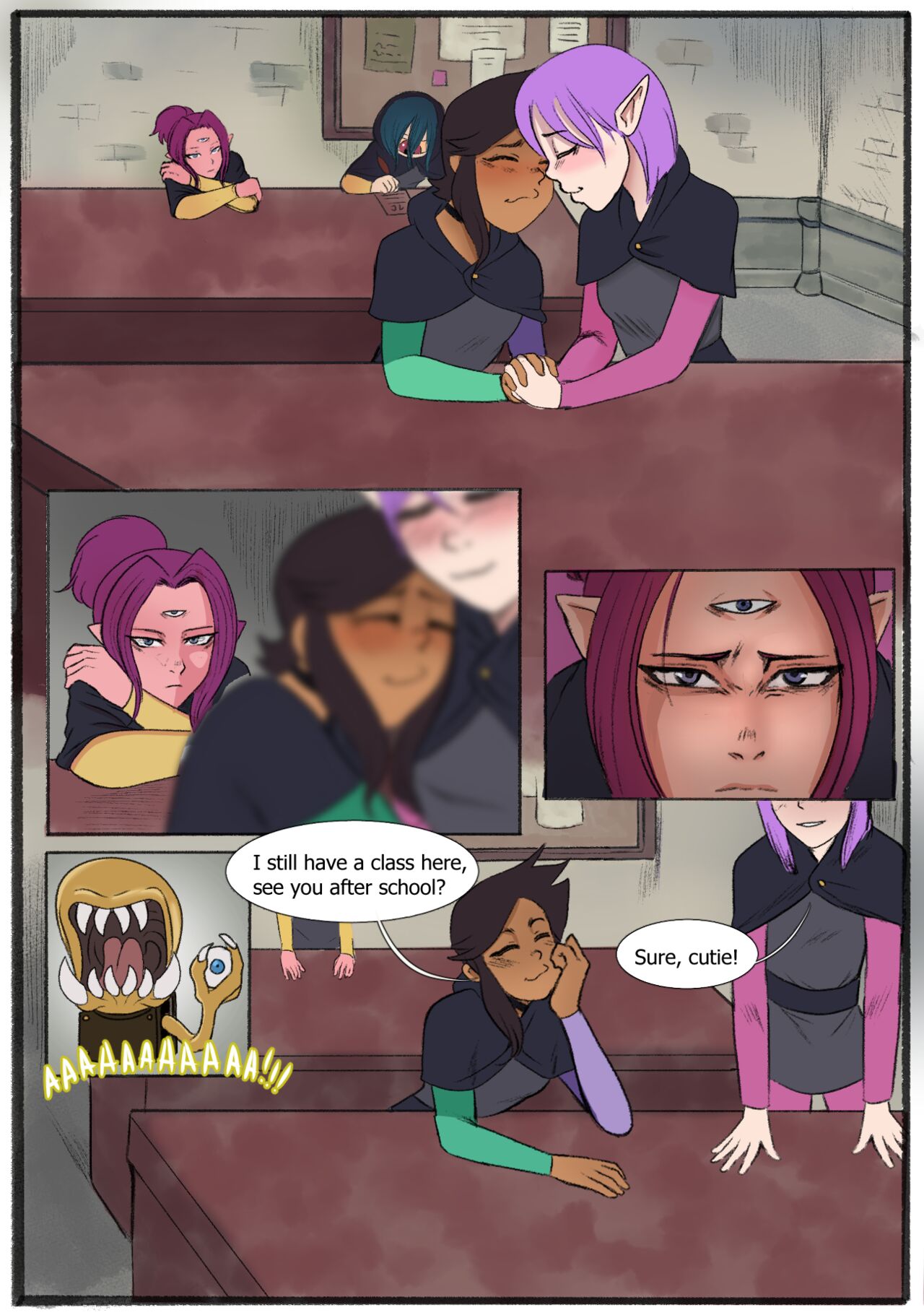 THE OWL HOUSE NTR YURI COMIC - By Shupitu-Laka page 1 full