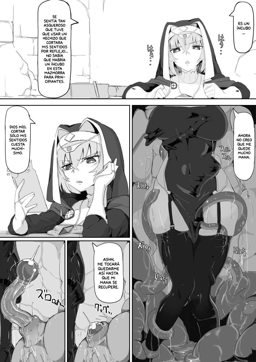 Teikyuu Zako Inma no Shokushu ga Fukai nanode Kankaku Shadan Mahou o Tenkai Shimashita wa!! | ¡¡Los Tentaculos de este Despreciable Íncubo se Sentían Asquerosos, así que me Puse una Magia de Corte Sensorial!! page 5 full