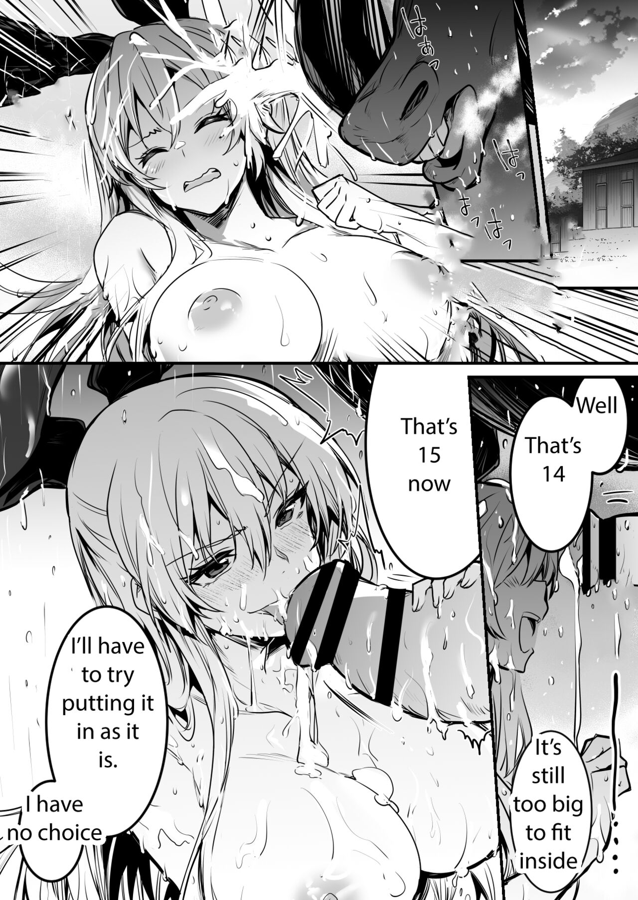 Adventure-chan helps the lustful horse cum so he'll carry her away page 5 full