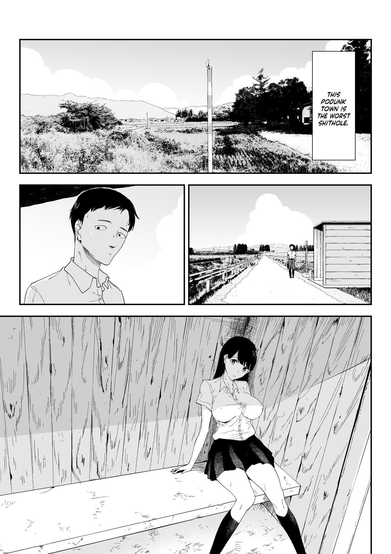 Inaka no Bus-tei nite - At the Bus Stop in the Countryside page 5 full