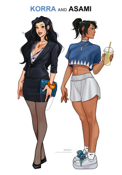 Korra and Asami: Office Story