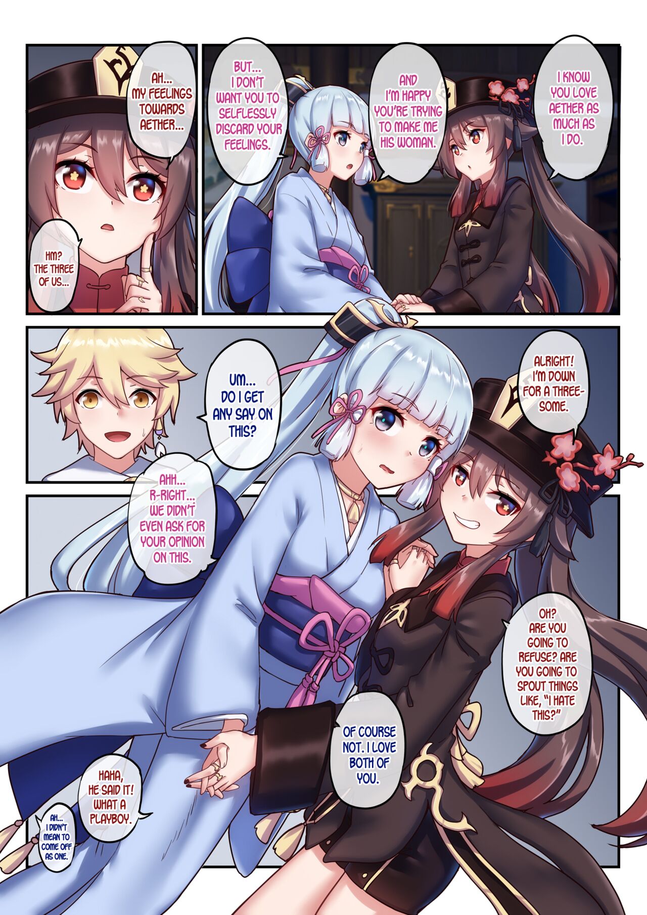 The Traveler's Wives Hu tao & Kamisato Ayaka page 4 full