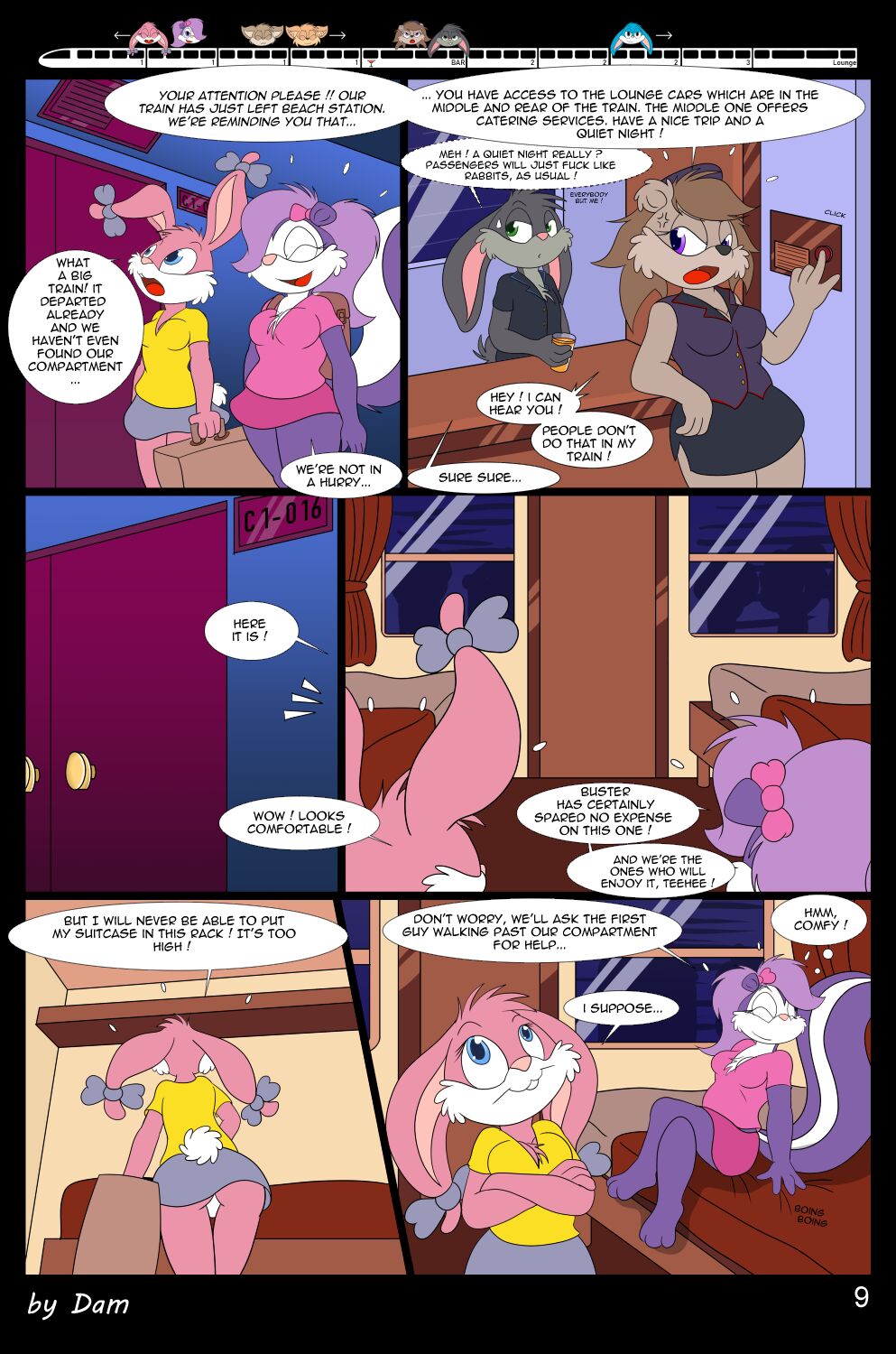 Toons on a train - english page 9 full