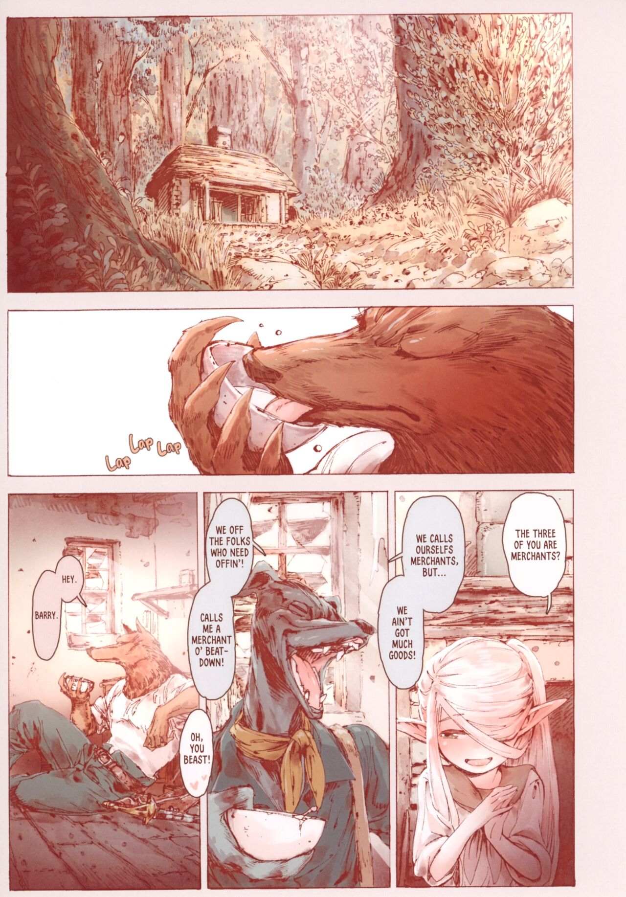 Chiisana Elf to Yaban na Juujin | The Little Elf and the Savage Beastmen page 12 full