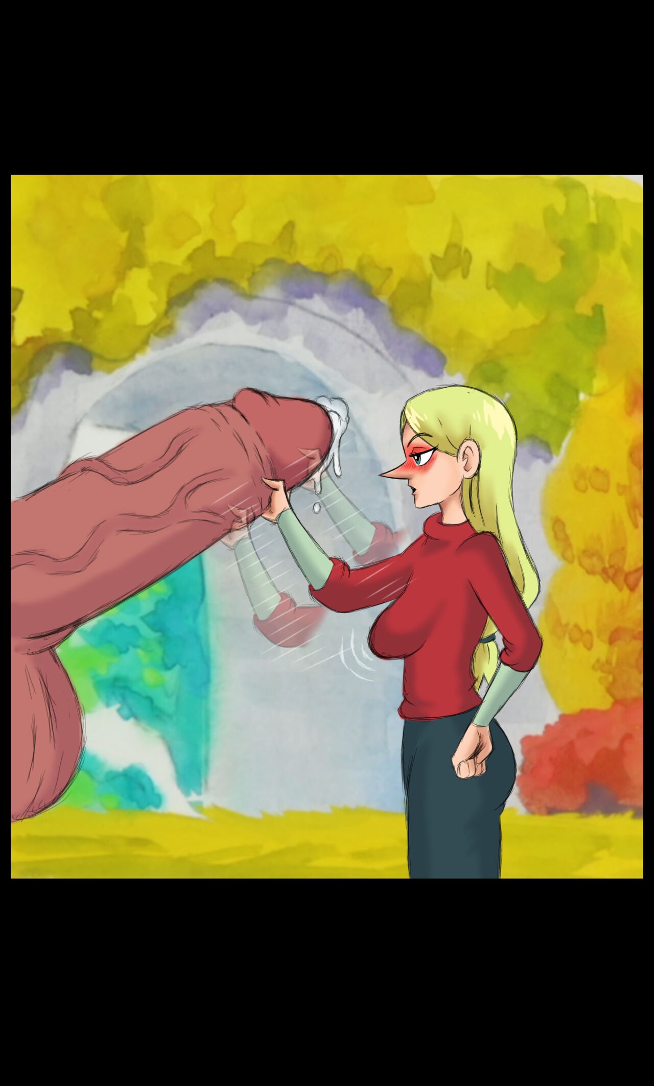 Queen Hilling gives King Bosse a Handjob page 2 full