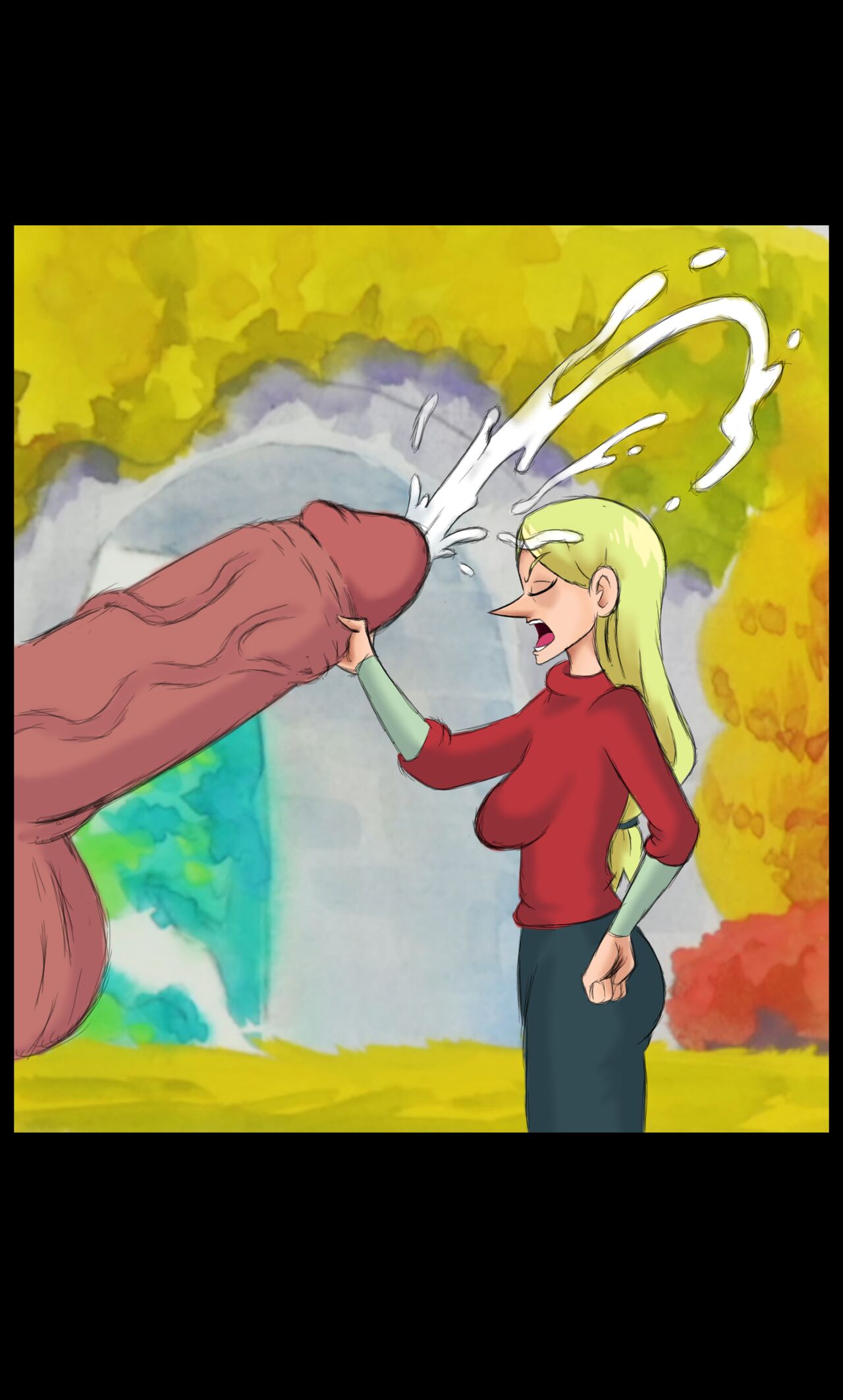 Queen Hilling gives King Bosse a Handjob page 4 full