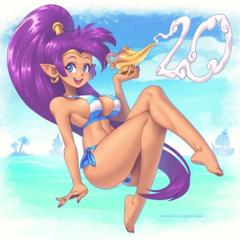 [Supersatanson] Shantae's 20th Anniversary cover