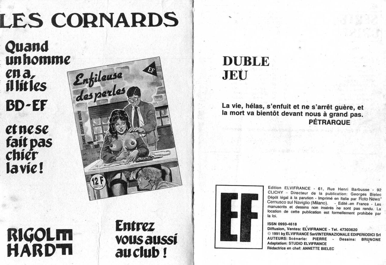 Elvifrance - Série Grise 28 Double jeu - b Par désespoir page 2 full