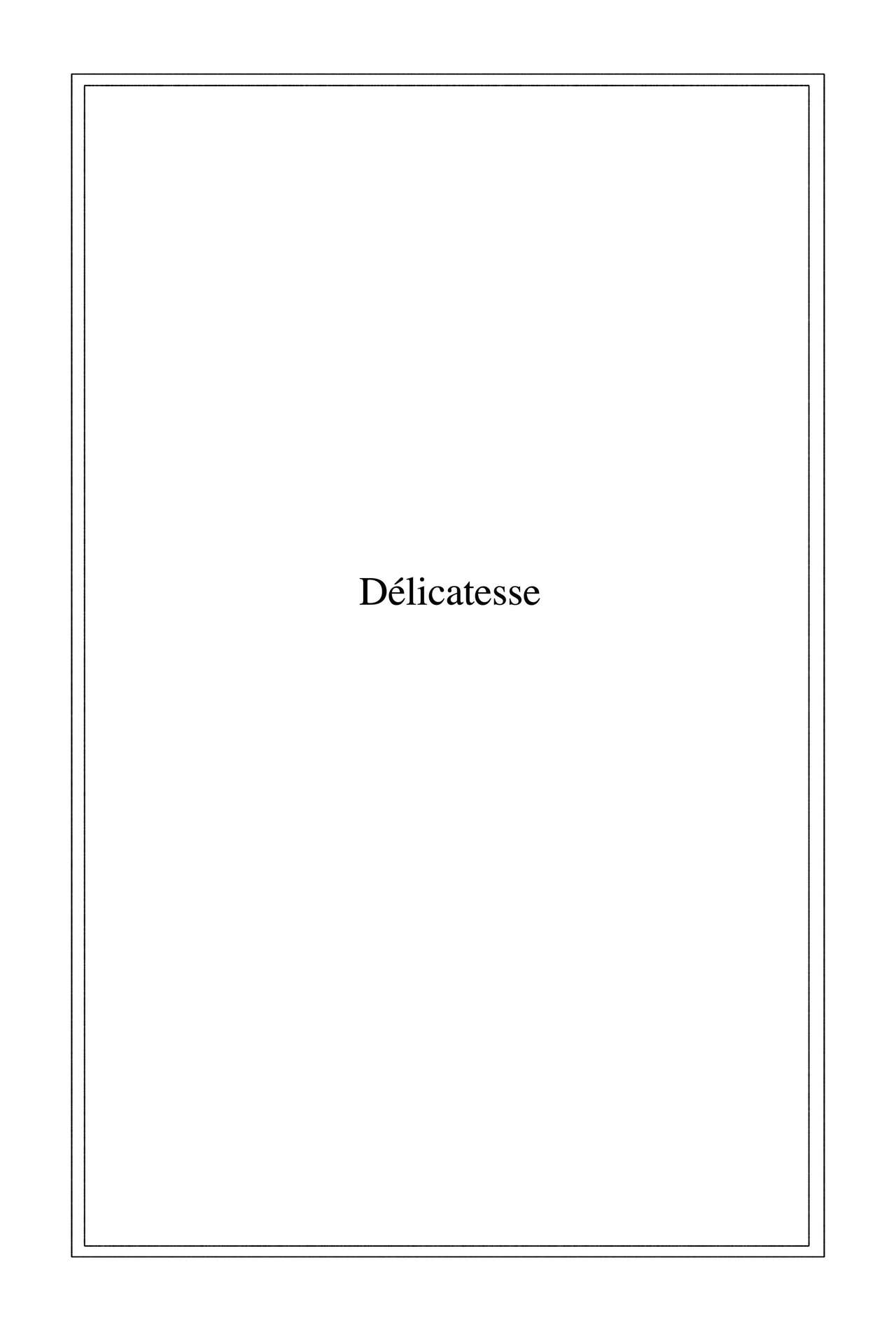 Délicatesse page 3 full