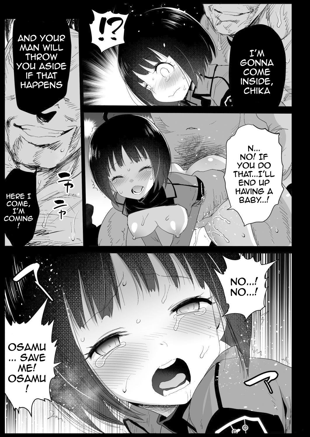 Amatori Chika 14 Sai Warui Ossan ni Okasareru! | World Trigger Border Rape File 2 - Chika Amatori Is Going To Get Raped By Some Bad Men! page 12 full