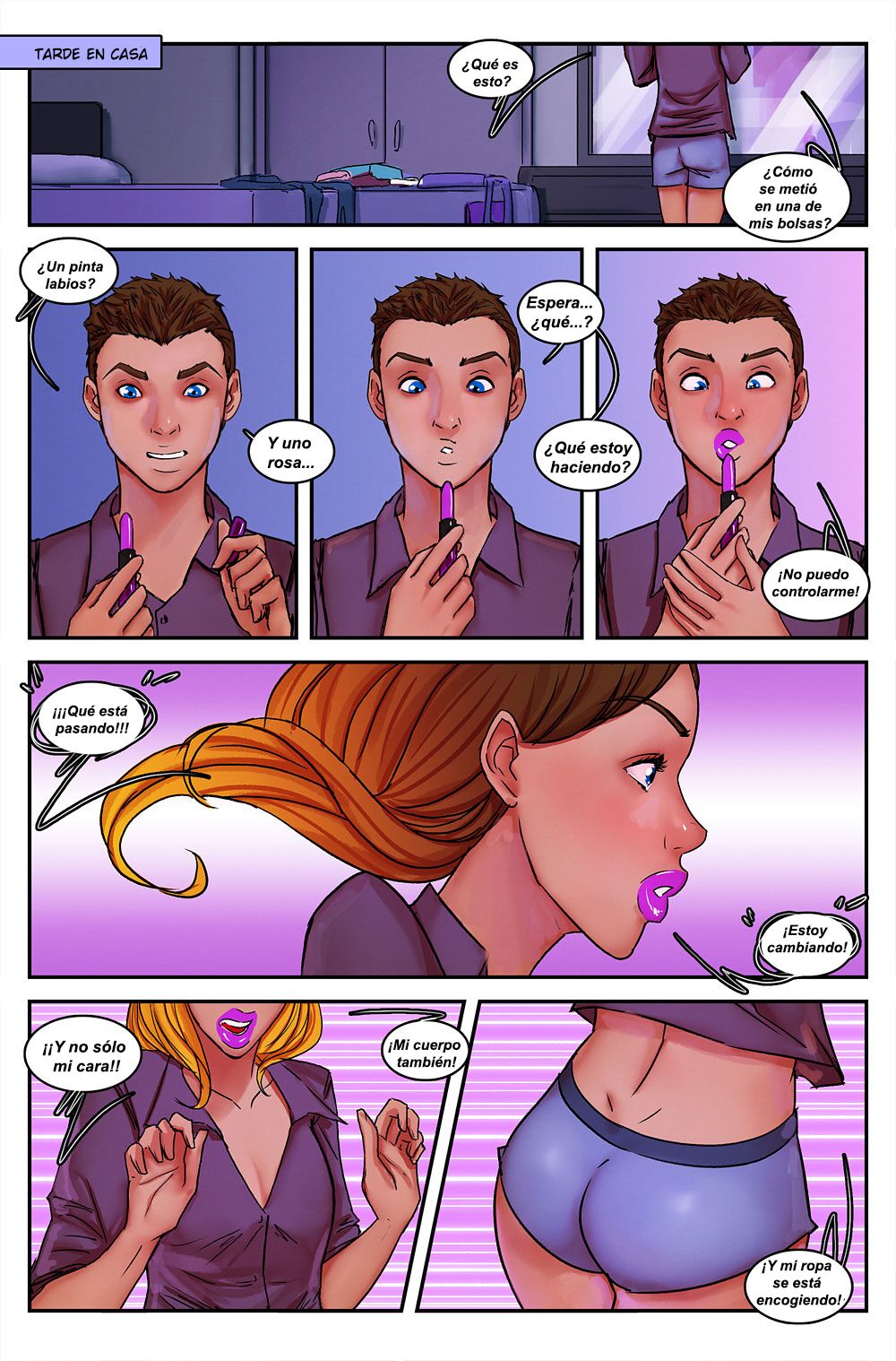 The Pink Lipstick Spanish page 2 full
