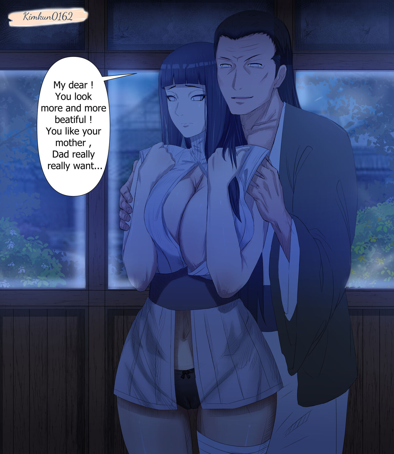 Hinata and Hiashi page 3 full