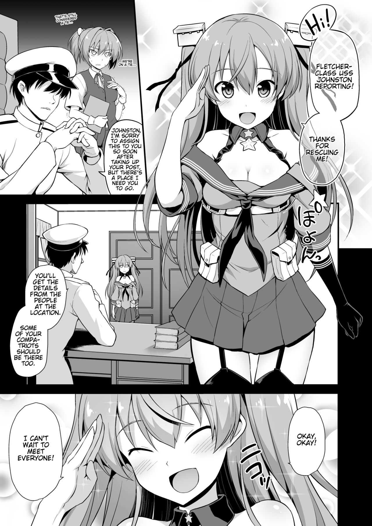 Kanmusu Chakunin Johnston & Gambier Bay Kyousei Taikan Meirei page 2 full