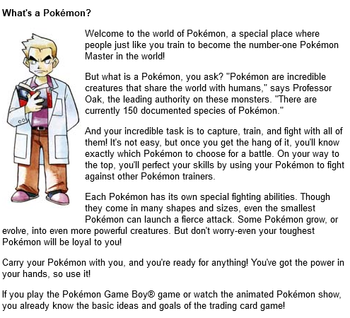 Pokemon Trading Card Game  Rulebooks page 1 full