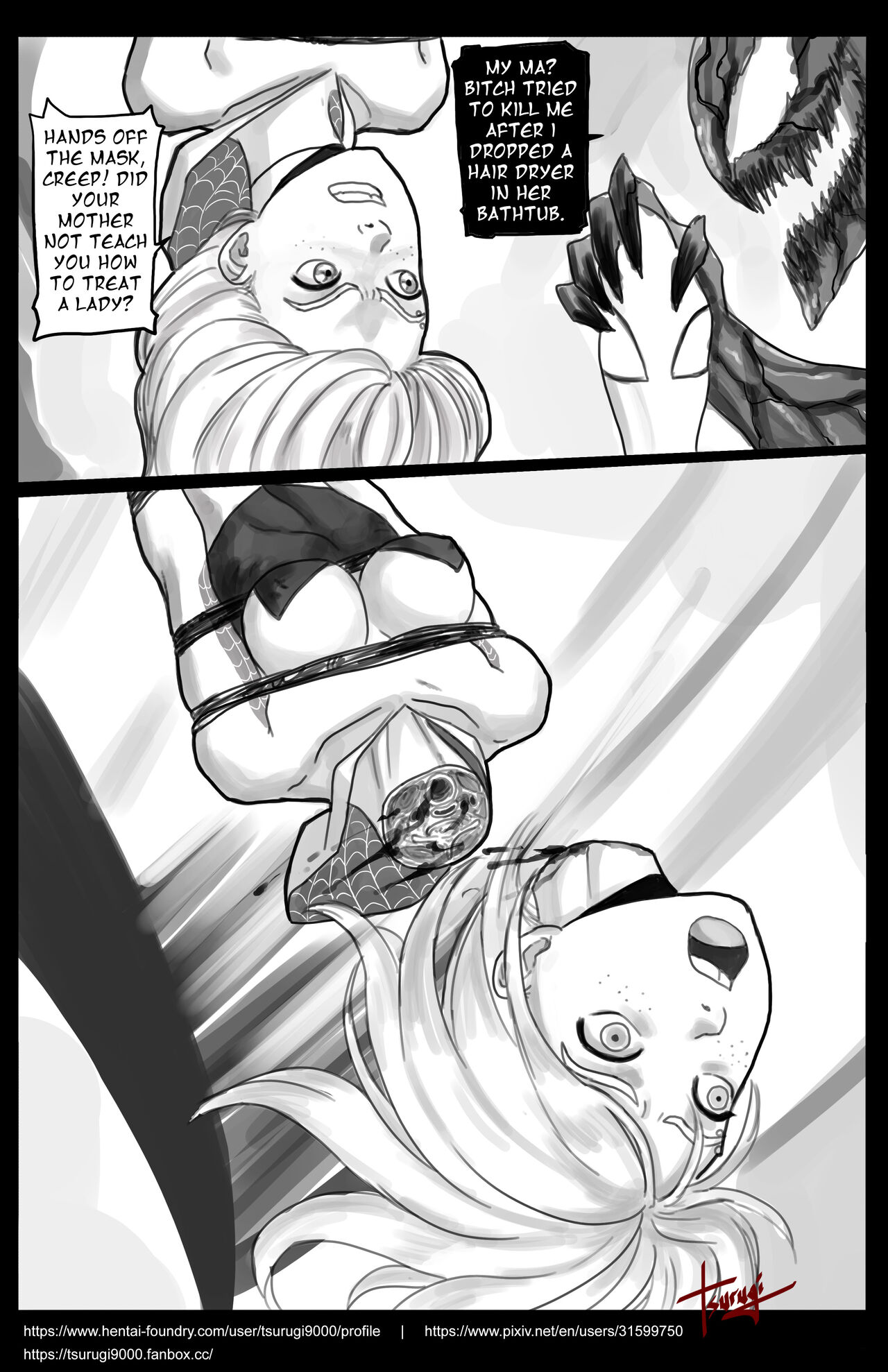 Spidergwen's Bathroom Attack page 3 full