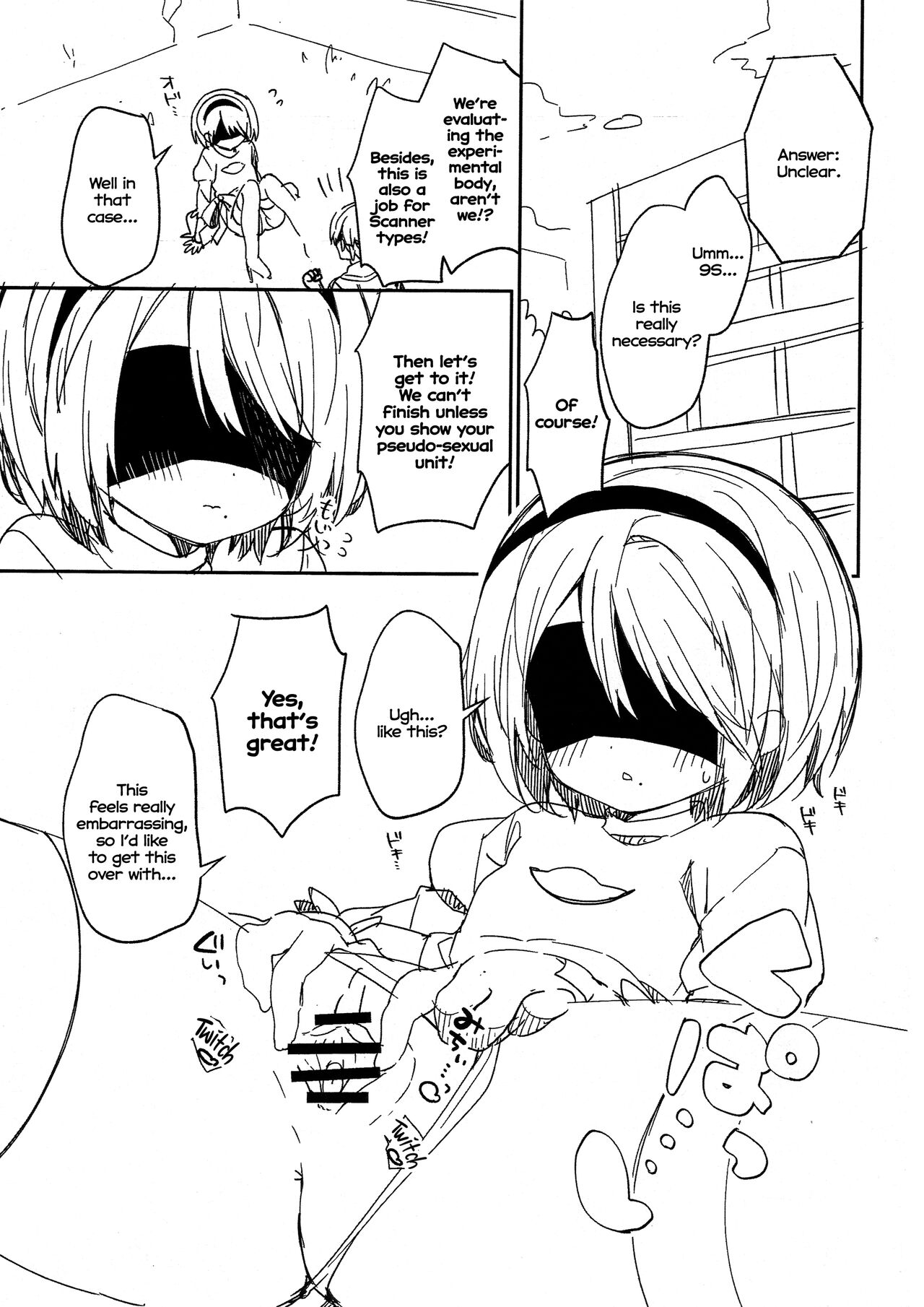 YoRHa Kitai 2B no Shoushizaika Gitai Unyou Shiken ni Kansuru Houkoku｜ Report on the Trial Run of YoRHa Unit 2B's Cost Saving Chassis page 3 full