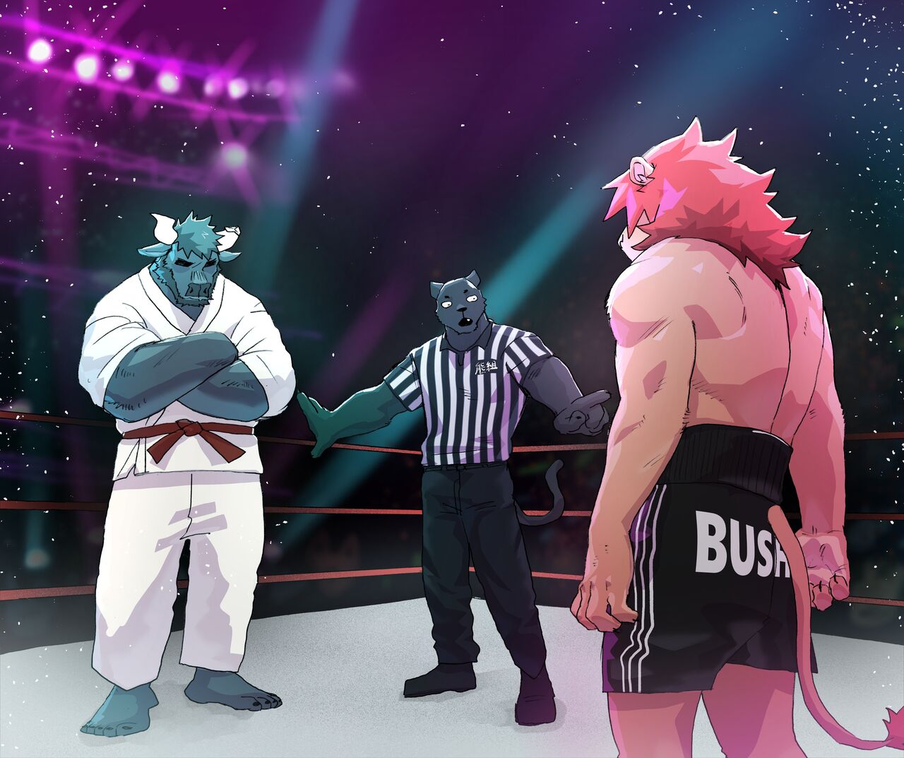 Bear Hug Battle  - Genshin vs YoungSoul page 1 full