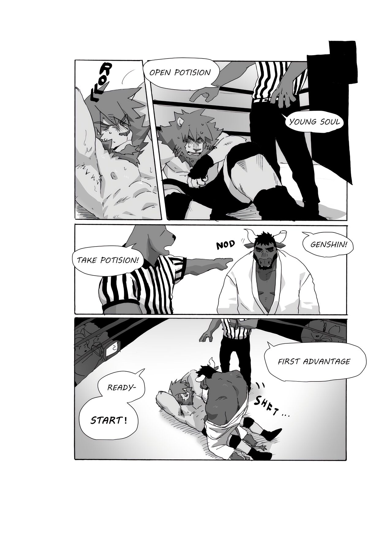 Bear Hug Battle  - Genshin vs YoungSoul page 12 full