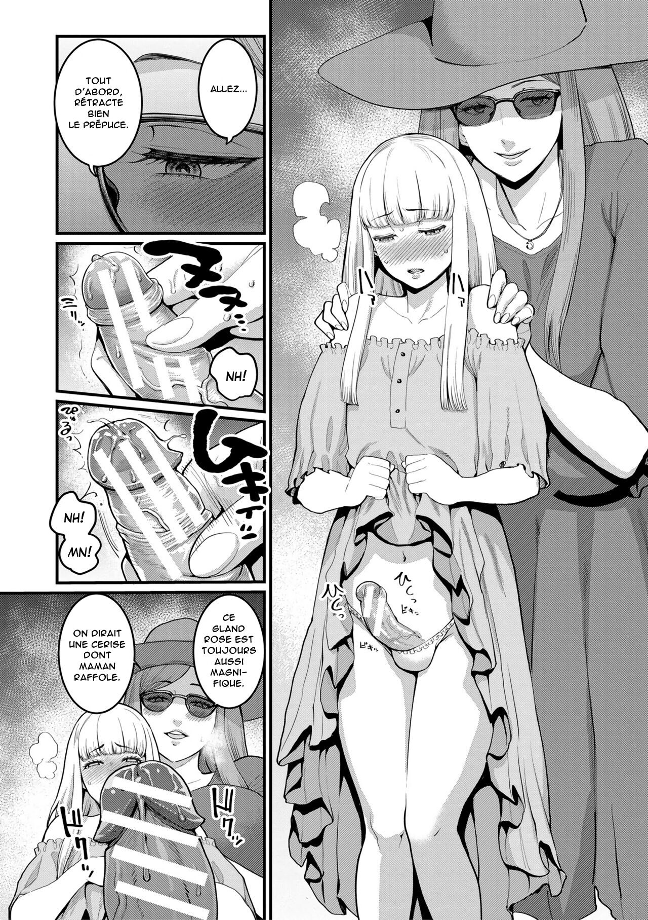 Boku to Mama no Josou Koukai Pakohame Nama Sex page 6 full