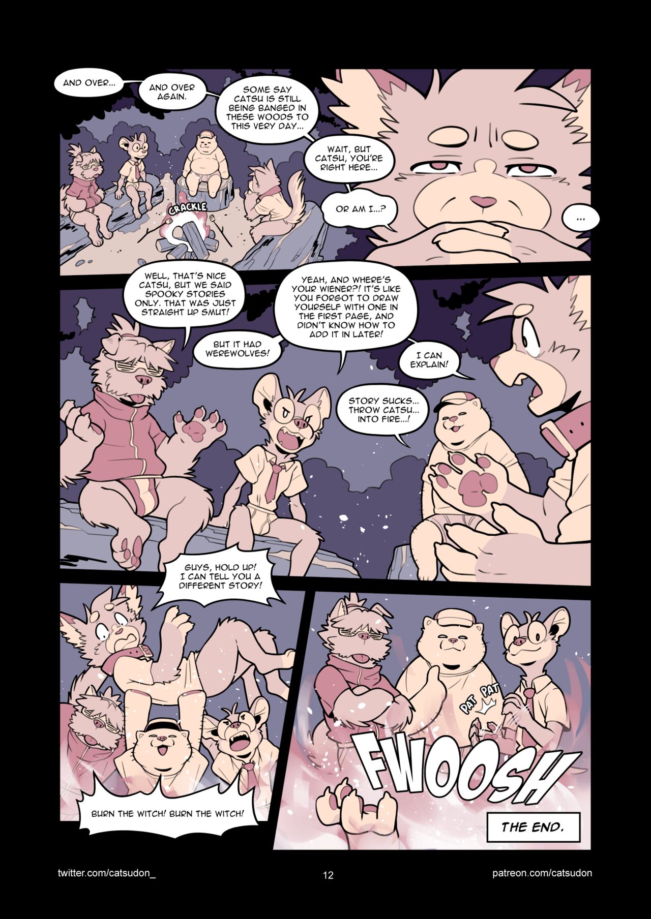Catsudon Gets Gang-banged In the Woods By Werewolves Who Are Also a Bunch of Dorks page 12 full