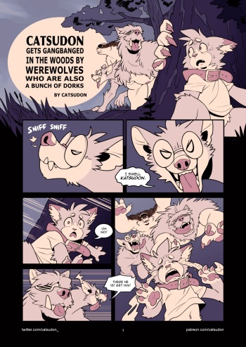 [Catsudon] Catsudon Gets Gang-banged In the Woods By Werewolves Who Are Also a Bunch of Dorks cover