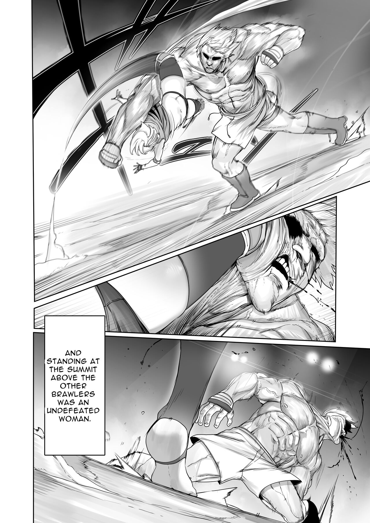 Kakutou Rape -Saikyou Shoujo Touka ga Okasareta Hi- | Battle Rape -Touka the Undefeated's Day of Humiliation- page 3 full
