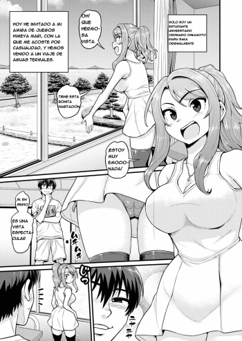 [Chimamire Yashiki (Gachonjirou)] Game Tomodachi no Onnanoko to Onsen Ryokou de Yaru Hanashi NTRver. [Spanish] cover