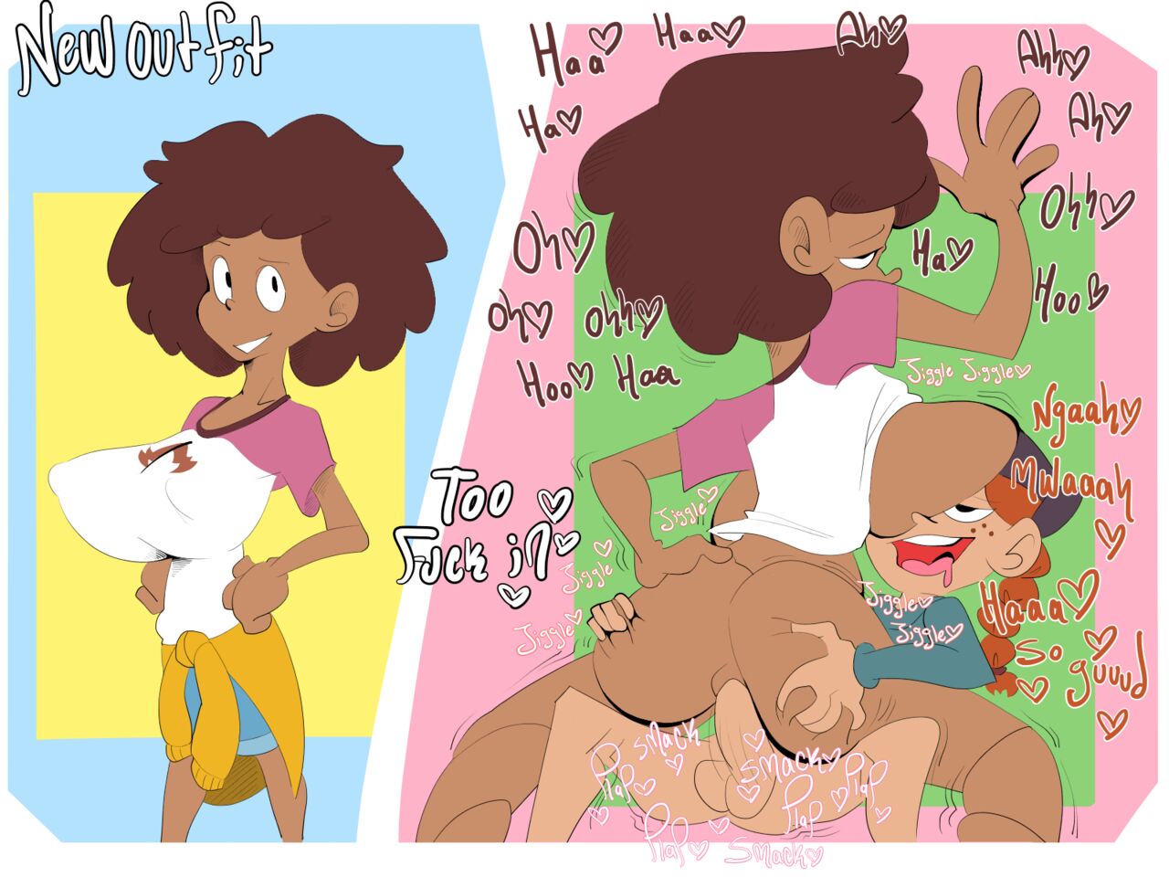 Maggie and Anne from amphibia page 7 full