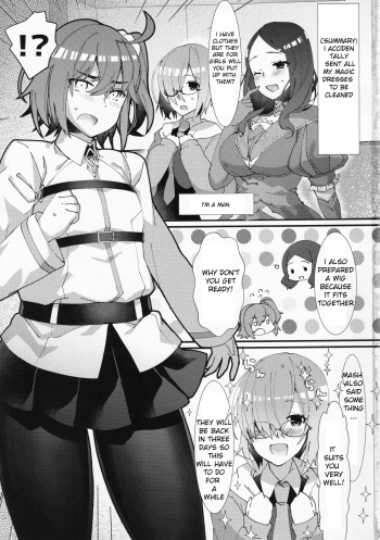 Josou Saserarete Futanari Kouhai Servant ni Onnanoko ni Sarechau Hon (FateGrand Order) (machine translated) cover