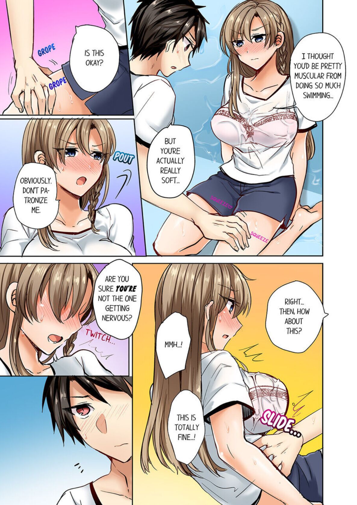 Mizugi ga Zurete... Haitteru! ~Porori ja Sumanai Danjo Kongou Synchro-bu~ 1 - My Swimsuit Slipped... And it went in!? A Mixed Synchronized Swimming Club with More Than Just Nip Slips in Store! ~ 1 page 11 full