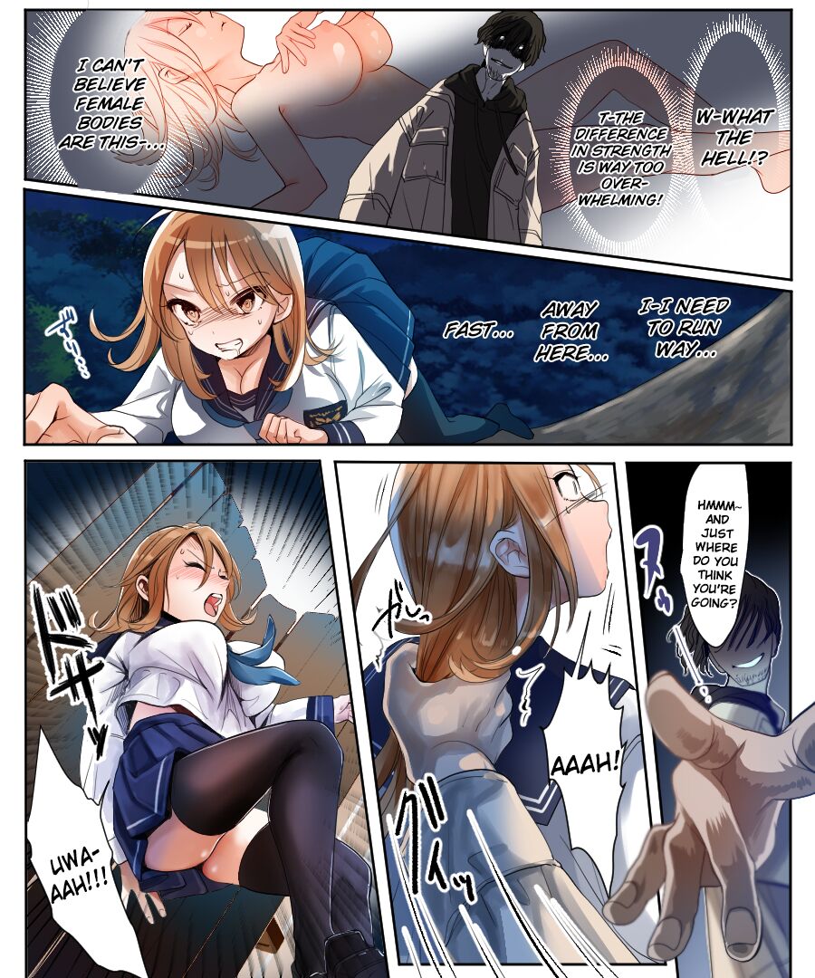 The Story of How a TS Girl That Won’t Be Able to Go Back to Being a Man if Fucked Is Assaulted by a Rapist and Desperately Flirts With Him in Order to Protect Her Virg... page 11 full