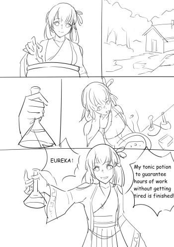 [Sketch] Saya's problem cover