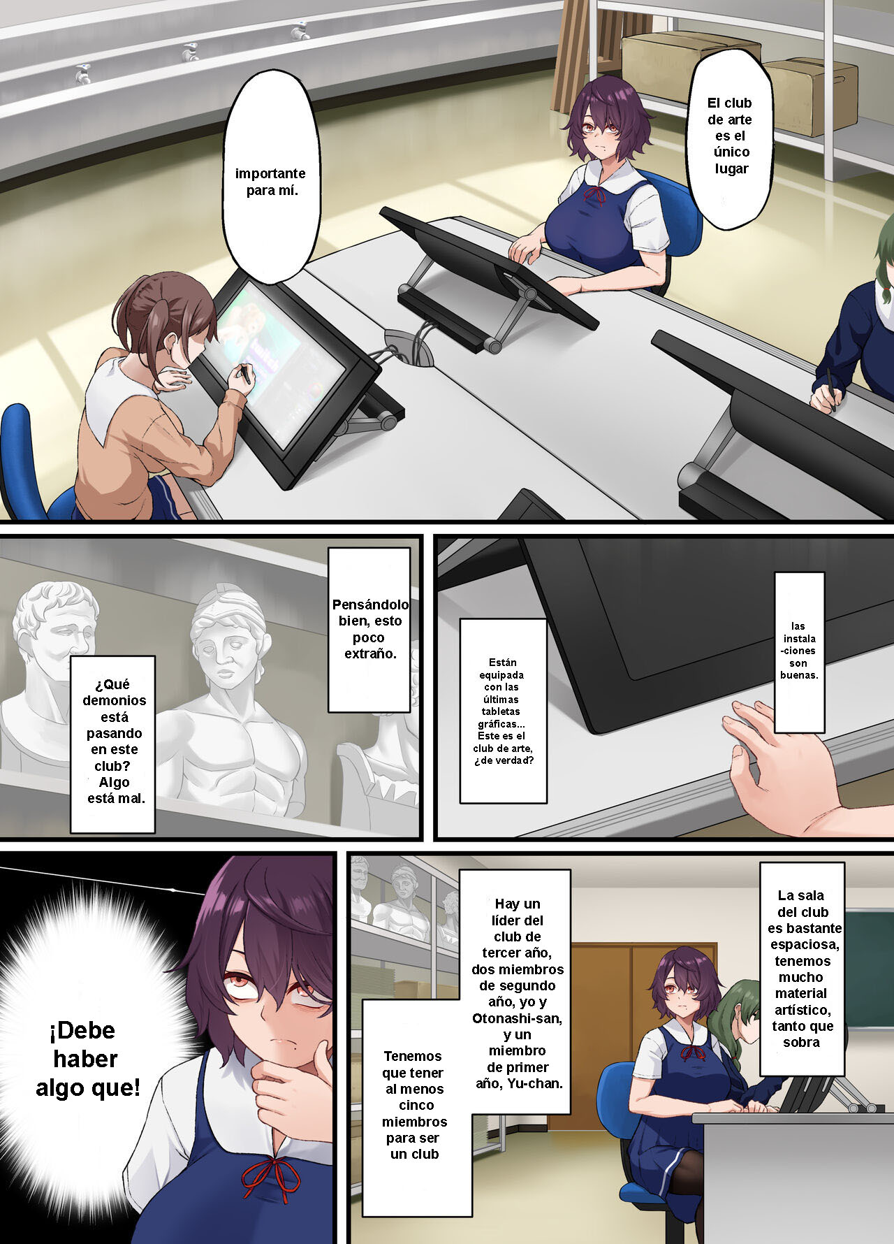 InCha Bijutsubu no Watashi ga Kouchou Sensei no Seidorei ni Natta Hanashi page 4 full
