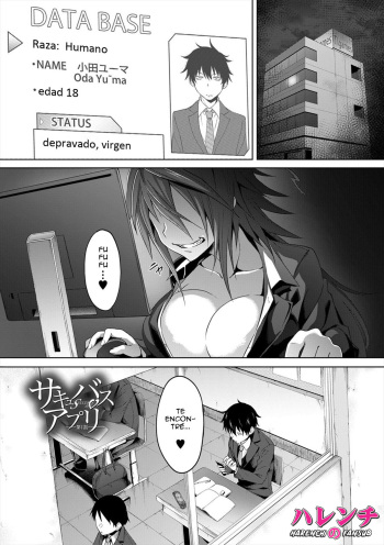 [Mizoguchi Gelatin] Succubus Appli (Gakuen Saimin) Ch.1 [Spanish][Harenchi no Fansub][Digital] cover
