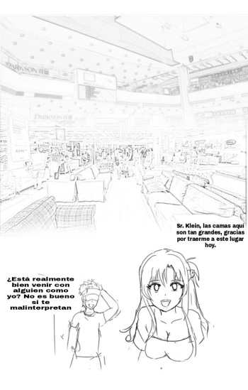 Asuna y Klein van a comprar una cama. cover