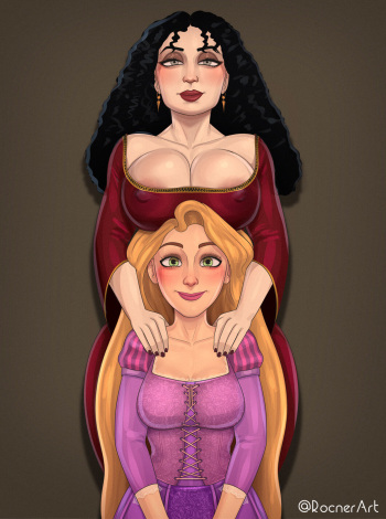 [Rocner] Mother Gothel x Rapunzel (Tangled) cover