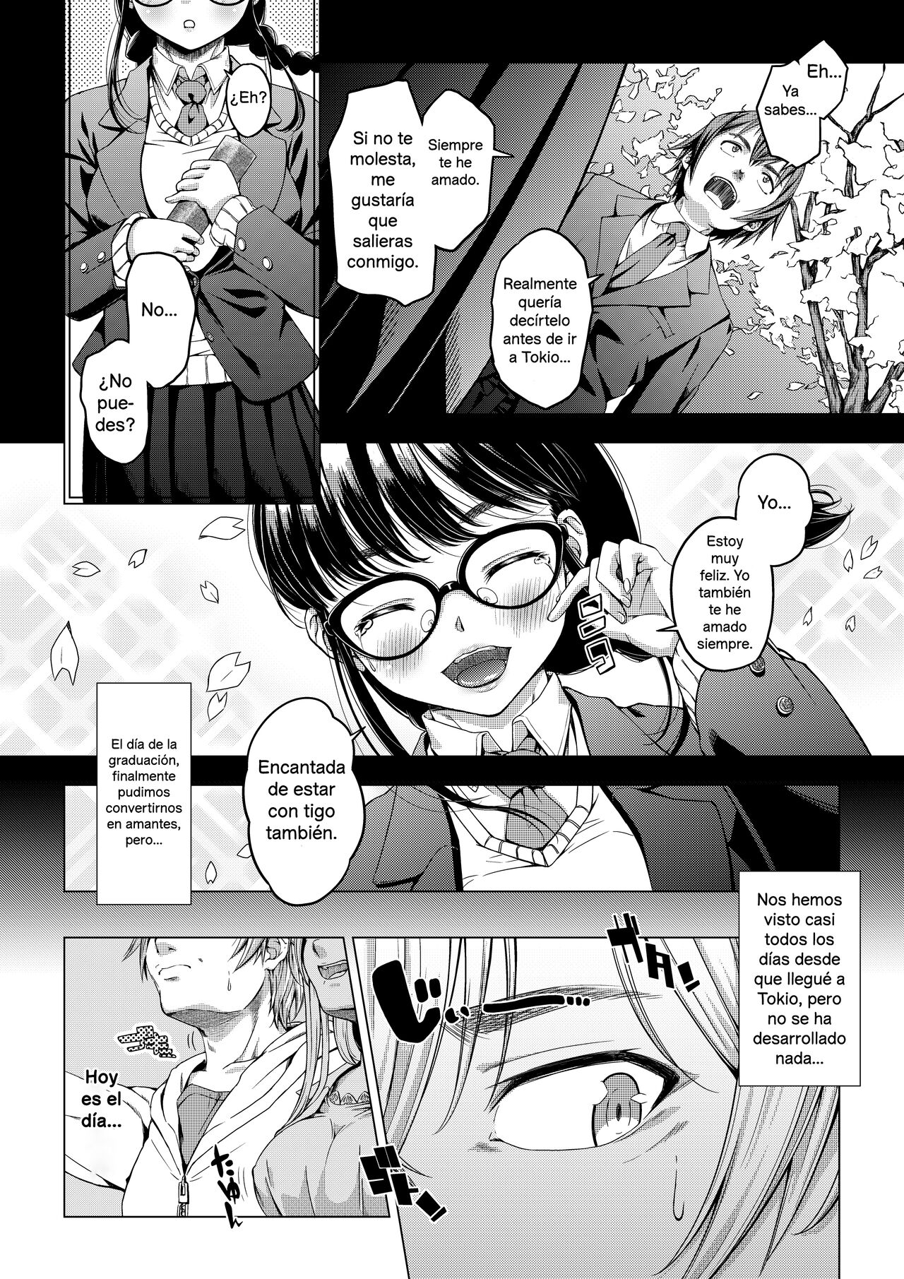 Daigaku Shingaku de Issho ni Joukyou Shita Kanojo ga Circle no Senpai ni Netorare Ochiru made -Rape Shojo Soushitsu Hen- | Sometida y humillada por un alto miembro de su círculo -violación y pérdida de la virginidad- page 3 full