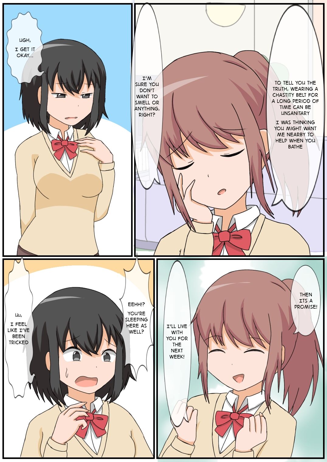 Onanie Kinshi Seikatsu!? Ecchi Zuki no JK ga Teisoutai de Zecchou Kanri sareta Kekka... page 12 full