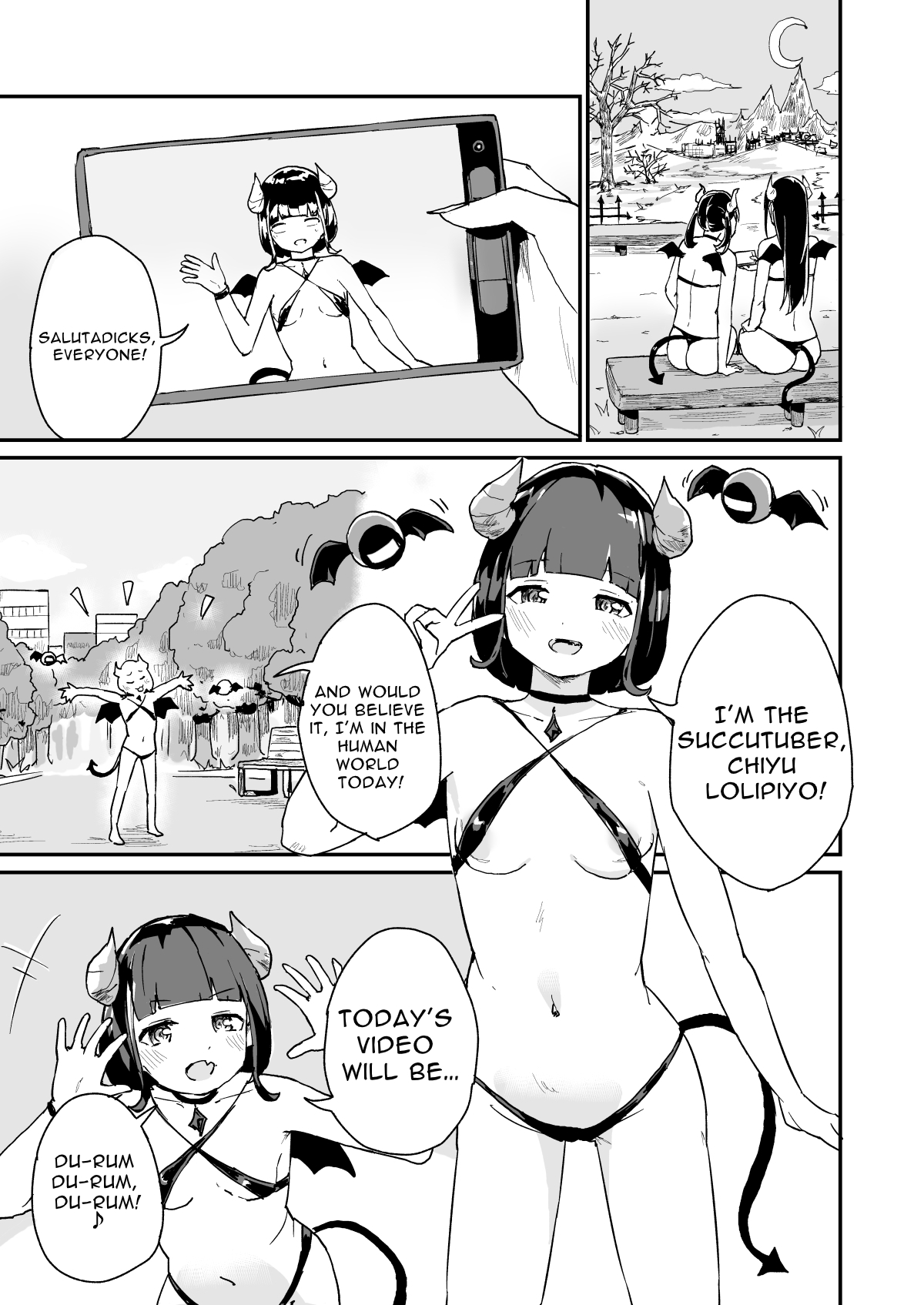 Succubus Plays a Prank on a Human Man! page 1 full