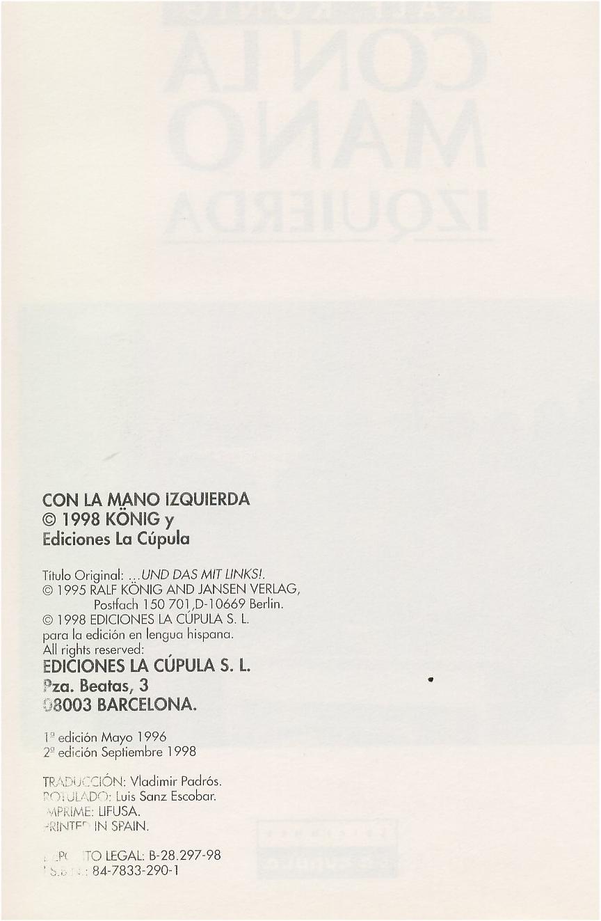 Ralf König - Con Mano Izquierda page 3 full