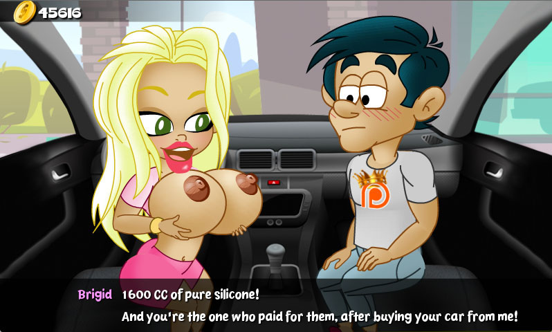 Hungry Girls Game: Brigid's Bubbly Bimbofication #1 page 1 full