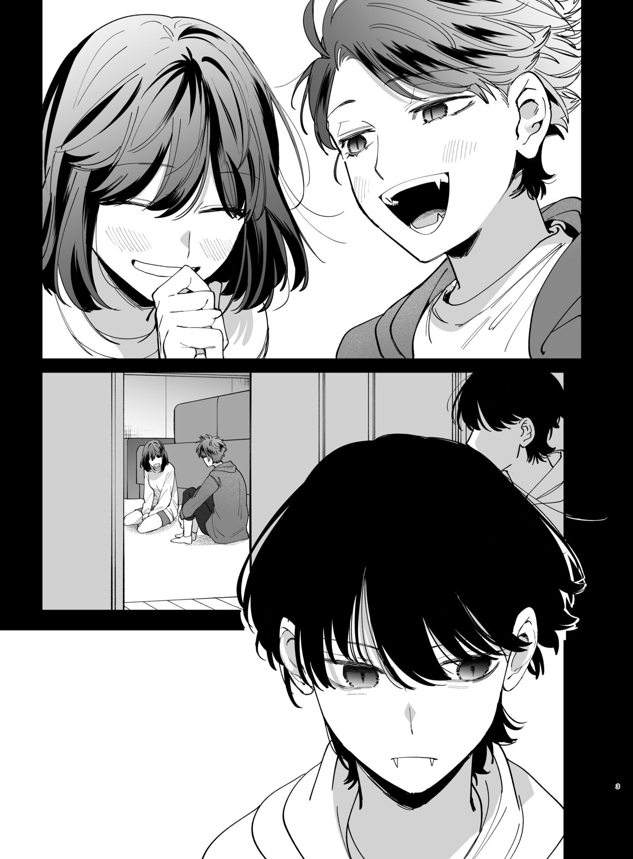 Nekokaburi Kyuuketsuki ni Hone no Zui made Tabetsukusareru 2 page 3 full
