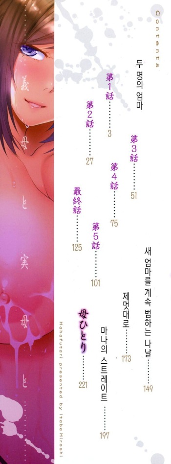 [Itaba Hiroshi] Haha Futari Ch. 7-9 [Korean] [팀 마스터] [Digital] cover