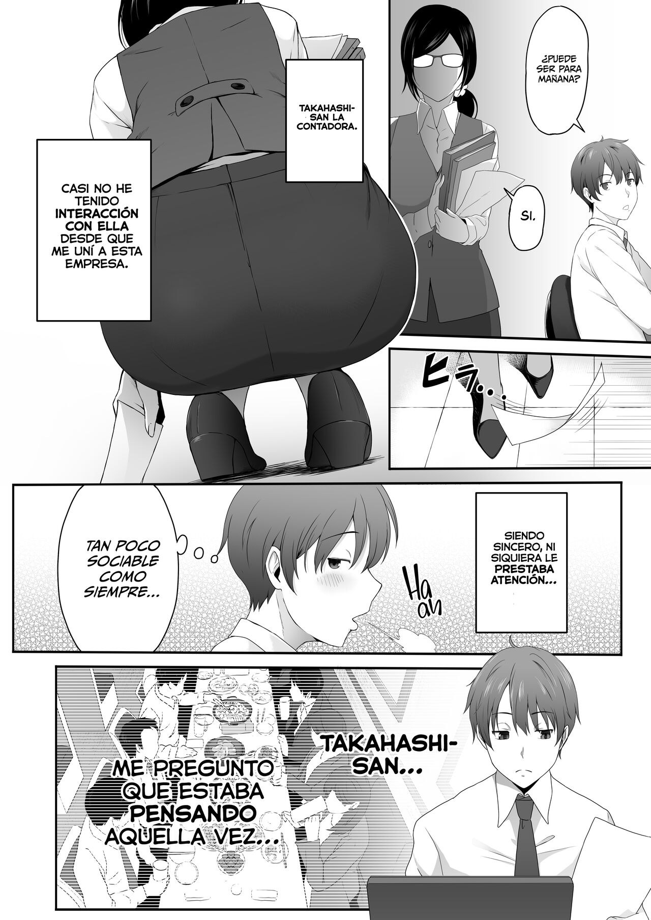 Mujer Lasciva~ La Seria y Tetona Contadora, Takahashi-san, me hizo Desarrollar el Hábito de un Gran Masoquista~ page 2 full