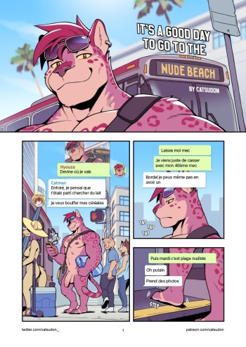 [Catsudon] It's a Good Day to Go to the Nude Beach (French) cover