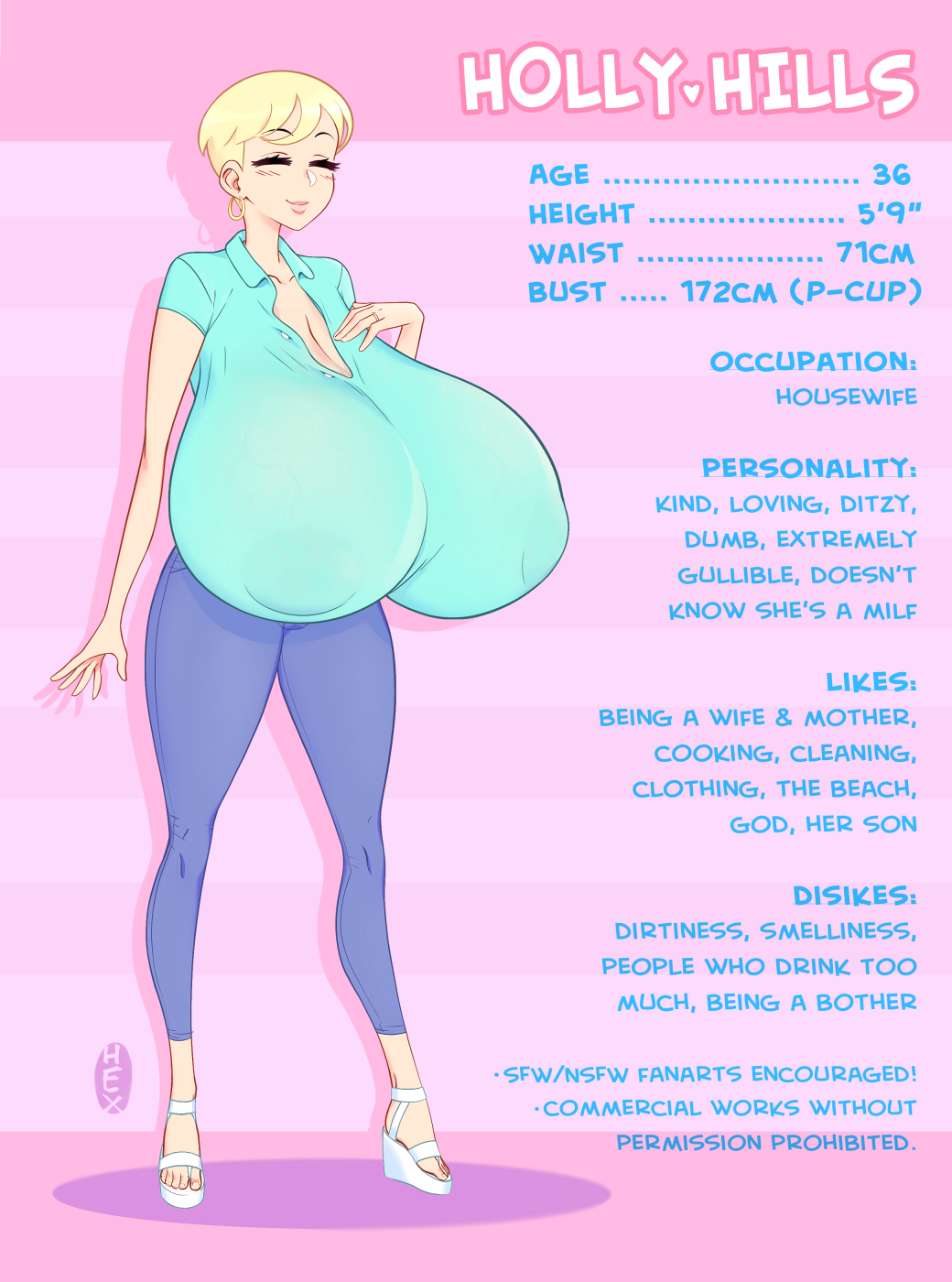 Holly Hills Character Sheet page 2 full