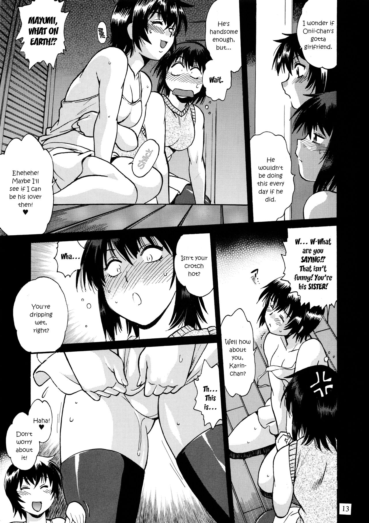 Jitsumai ni Shimasu ka Soretomo Gimai ni Shimasu ka | With your REAL SISTER? Or perhaps, with your STEP SISTER? page 12 full