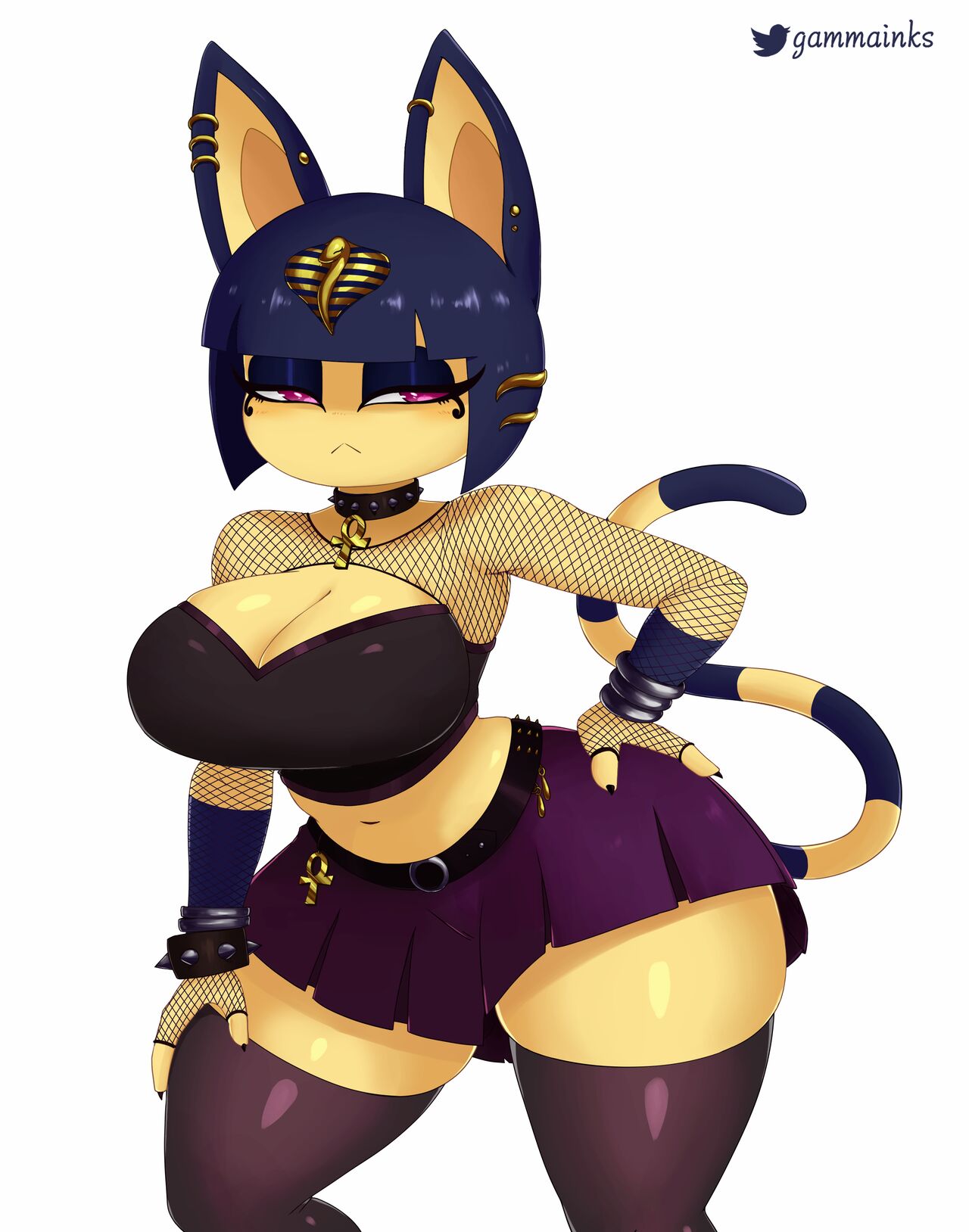 Gothic Ankha fanarts page 7 full