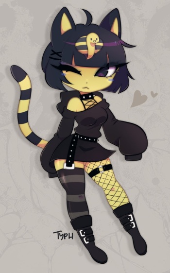 (Animal Crossing) Gothic Ankha fanarts cover