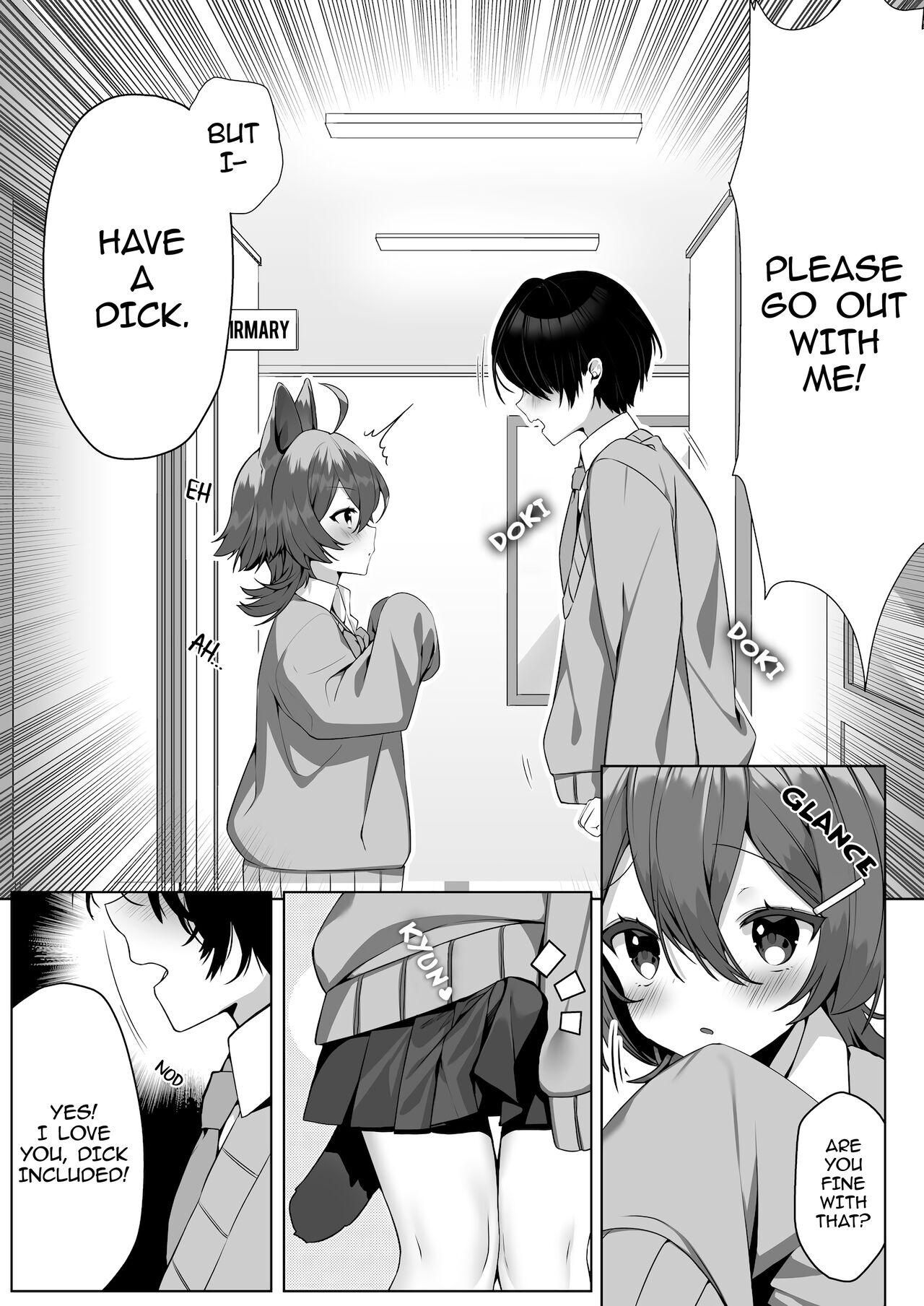 Hyena Futa Musume Hokenshitsu no Midara na Seikatsu Jijou - Hyena Futanari Girl The Lewd Sex Life Situation in the Infirmary page 12 full